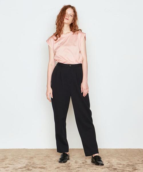 AEWEN MATOPH(イウエン マトフ)の「<AEWEN MATOPH(イウエン マトフ)>コットン クルーネック ノースリーブTシャツ◆(Tシャツ/カットソー・レディース・ホワイト/ブラック/イエロー/ライトピンク/モカ・FREE)」の11枚目の写真