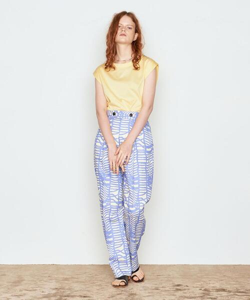 AEWEN MATOPH(イウエン マトフ)の「<AEWEN MATOPH(イウエン マトフ)>コットン クルーネック ノースリーブTシャツ◆(Tシャツ/カットソー・レディース・ホワイト/ブラック/イエロー/ライトピンク/モカ・FREE)」の12枚目の写真