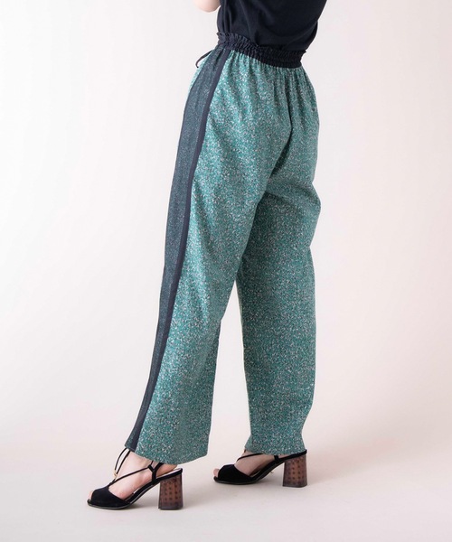 La SRIC（ラスリック）の「La SRIC / メランジ柄イージーパンツ【セットアップ可】（その他パンツ・レディース・チャコールグレー/グリーン・38）」の6枚目の写真