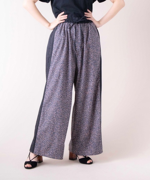 La SRIC（ラスリック）の「La SRIC / メランジ柄イージーパンツ【セットアップ可】（その他パンツ・レディース・チャコールグレー/グリーン・38）」の7枚目の写真