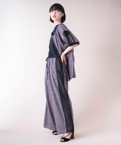 La SRIC（ラスリック）の「La SRIC / メランジ柄イージーパンツ【セットアップ可】（その他パンツ・レディース・チャコールグレー/グリーン・38）」の18枚目の写真