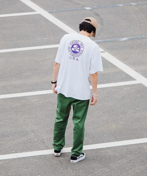 GUNG HO（ガンホー）の「OLT別注 [ ガンホー ] GUNG HO WORKERS 半袖 ポケット Tシャツ カットソー（Tシャツ/カットソー・メンズ・ホワイト/ブラック/ベージュ/パープル・S/M/L）」の5枚目の写真