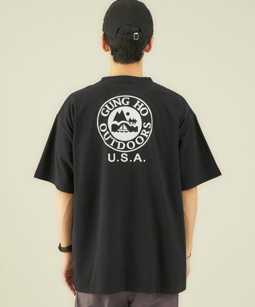 GUNG HO（ガンホー）の「OLT別注 [ ガンホー ] GUNG HO WORKERS 半袖 ポケット Tシャツ カットソー（Tシャツ/カットソー・メンズ・ホワイト/ブラック/ベージュ/パープル・S/M/L）」の9枚目の写真