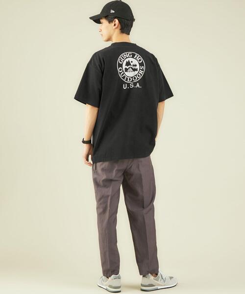 GUNG HO（ガンホー）の「OLT別注 [ ガンホー ] GUNG HO WORKERS 半袖 ポケット Tシャツ カットソー（Tシャツ/カットソー・メンズ・ホワイト/ブラック/ベージュ/パープル・S/M/L）」の18枚目の写真