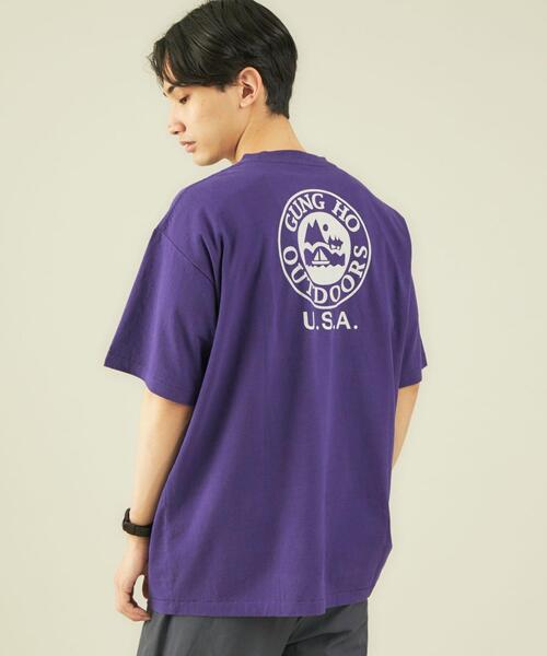 GUNG HO（ガンホー）の「OLT別注 [ ガンホー ] GUNG HO WORKERS 半袖 ポケット Tシャツ カットソー（Tシャツ/カットソー・メンズ・ホワイト/ブラック/ベージュ/パープル・S/M/L）」の19枚目の写真