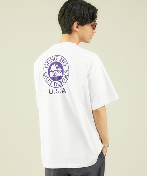 GUNG HO（ガンホー）の「OLT別注 [ ガンホー ] GUNG HO WORKERS 半袖 ポケット Tシャツ カットソー（Tシャツ/カットソー・メンズ・ホワイト/ブラック/ベージュ/パープル・S/M/L）」の22枚目の写真