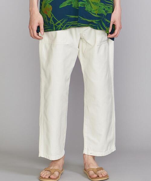 GUNG HO（ガンホー）の「【別注】 ＜GUNG HO(ガンホー)＞B-SATIN BAKER/パンツ（その他パンツ・メンズ・オリーブ/オフホワイト・33inch/28inch/29inch/31inch）」の2枚目の写真