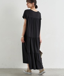earth music&ecology | バックティアードカットワンピース　＊(ワンピース)