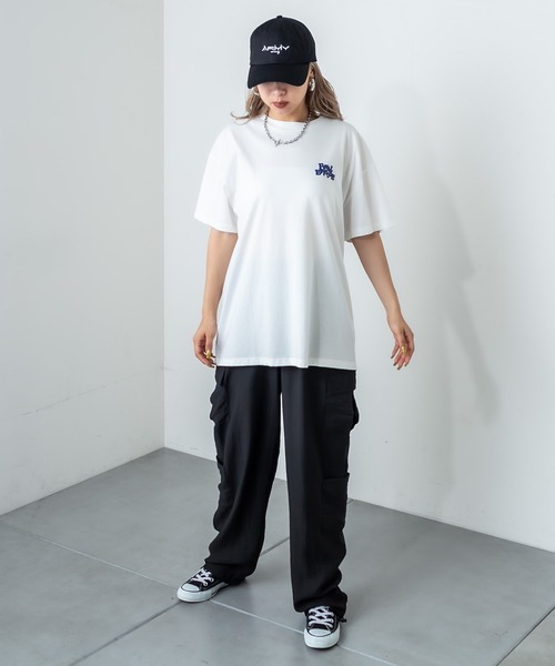 RASVOA(ラスボア)の「シアーメニーポケットパンツ(カーゴパンツ・レディース・オフホワイト/ブラック・FREE)」の6枚目の写真