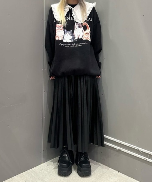 SPINNS（スピンズ）の「レースリボンデザイン付け襟（付け襟・レディース・ホワイト・ONESIZE）」の11枚目の写真