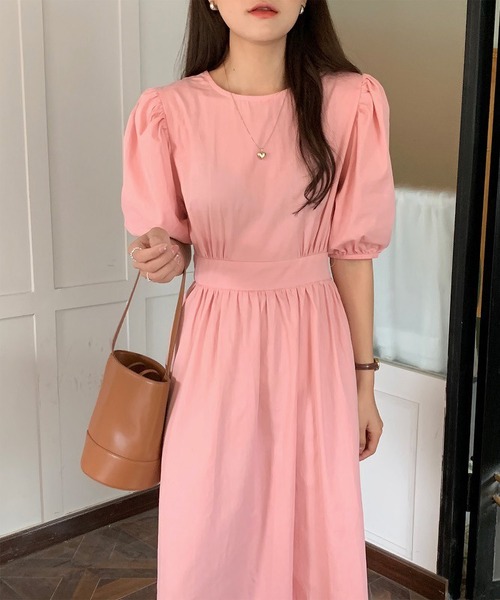 De ド Maison セール ド バックvカットパフスリーブワンピース ワンピース Maison Therese メゾン ワンピース テレーズ のファッション