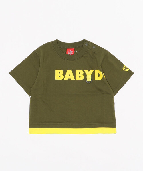 BABYDOLL（ベビードール）の「モチーフ付きレイヤードロゴTシャツ 5236K（Tシャツ/カットソー・キッズ・ブラック/カーキ・100cm/130cm/90cm/120cm/140cm/110cm/80ｃｍ）」の4枚目の写真
