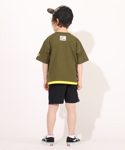 BABYDOLL（ベビードール）の「モチーフ付きレイヤードロゴTシャツ 5236K（Tシャツ/カットソー・キッズ・ブラック/カーキ・100cm/130cm/90cm/120cm/140cm/110cm/80ｃｍ）」の7枚目の写真