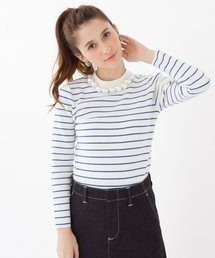 Another Edition | プラパール×ボーダープルオーバー/AEFC PEARL BOR PO◆(ニット/セーター)