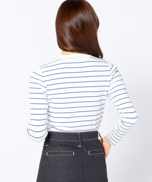 Another Edition(アナザーエディション)の「プラパール×ボーダープルオーバー/AEFC PEARL BOR PO◆(ニット/セーター・レディース・ベージュ/コバルトブルー/レッド・フリ-)」の11枚目の写真