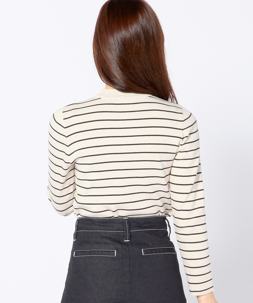 Another Edition(アナザーエディション)の「プラパール×ボーダープルオーバー/AEFC PEARL BOR PO◆(ニット/セーター・レディース・ベージュ/コバルトブルー/レッド・フリ-)」の6枚目の写真