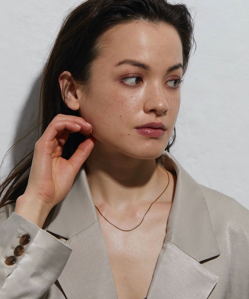 CENE(セネ)の「【CENE】セネ/ 1mmスネークチェーン ネックレス/45cm(ネックレス・レディース・ゴールド/ピンクゴールド・FREE)」の19枚目の写真