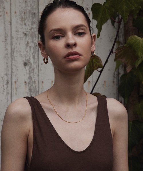 CENE(セネ)の「【CENE】セネ/ 1mmスネークチェーン ネックレス/45cm(ネックレス・レディース・ゴールド/ピンクゴールド・FREE)」の17枚目の写真