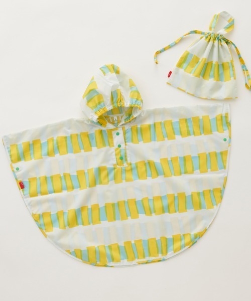 392 plusm（サンキューニプリュスエム）の「kids rain poncho_cellophane（レインコート/ポンチョ・キッズ・ピンク/イエロー/ブルー・S/M）」の4枚目の写真