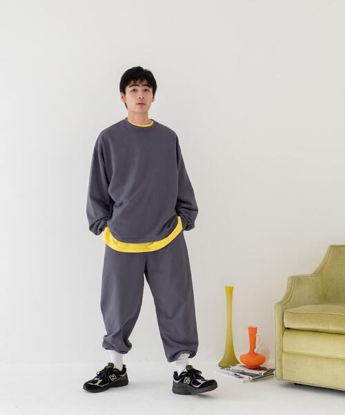 LOS ANGELES APPAREL(ロサンゼルスアパレル)の「【別注】<LOS ANGELES APPAREL×CITEN>フレンチテリー パンツ(スウェットパンツ・メンズ・ベージュ/ダークグレー・M/L)」の7枚目の写真