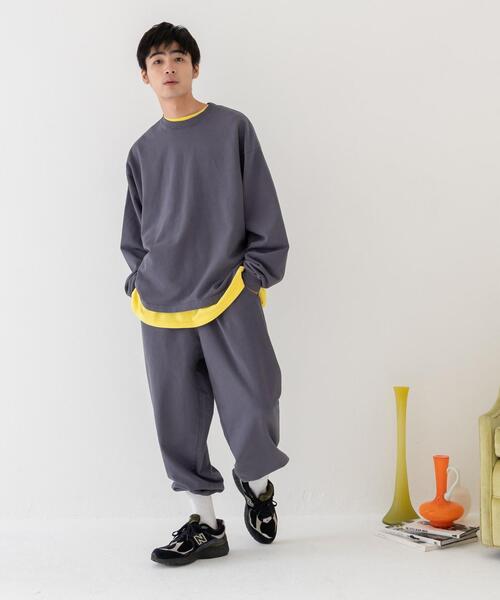 LOS ANGELES APPAREL(ロサンゼルスアパレル)の「【別注】<LOS ANGELES APPAREL×CITEN>フレンチテリー パンツ(スウェットパンツ・メンズ・ベージュ/ダークグレー・M/L)」の11枚目の写真