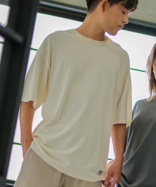 SIDEWAY STANCE（サイドウェイスタンス）の「【SIDEWAY STANCE】ヴィンテージ ピグメント加工 ビッグシルエット 半袖Tシャツ（Tシャツ/カットソー・メンズ・ミント/ブルー/ホワイト/ブラック/ネイビー/カーキ/ピンク/オレンジ・MEDIUM/LARGE/X-LARGE）」の2枚目の写真