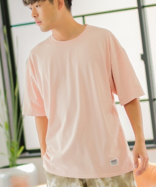 SIDEWAY STANCE（サイドウェイスタンス）の「【SIDEWAY STANCE】ヴィンテージ ピグメント加工 ビッグシルエット 半袖Tシャツ（Tシャツ/カットソー・メンズ・ミント/ブルー/ホワイト/ブラック/ネイビー/カーキ/ピンク/オレンジ・MEDIUM/LARGE/X-LARGE）」の7枚目の写真