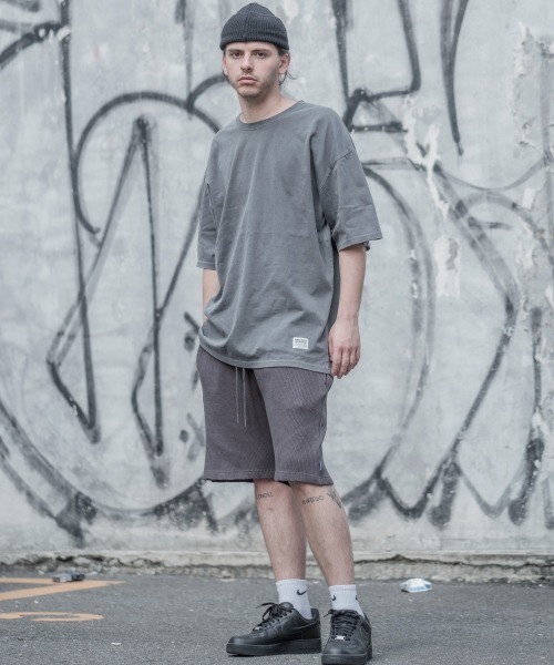 SIDEWAY STANCE（サイドウェイスタンス）の「【SIDEWAY STANCE】ヴィンテージ ピグメント加工 ビッグシルエット 半袖Tシャツ（Tシャツ/カットソー・メンズ・ミント/ブルー/ホワイト/ブラック/ネイビー/カーキ/ピンク/オレンジ・MEDIUM/LARGE/X-LARGE）」の14枚目の写真