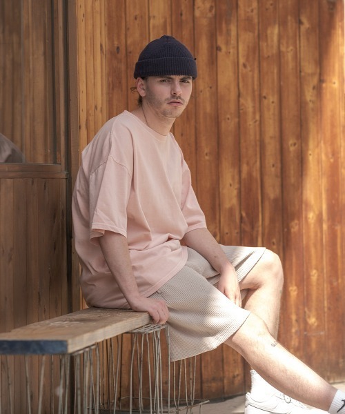 SIDEWAY STANCE（サイドウェイスタンス）の「【SIDEWAY STANCE】ヴィンテージ ピグメント加工 ビッグシルエット 半袖Tシャツ（Tシャツ/カットソー・メンズ・ミント/ブルー/ホワイト/ブラック/ネイビー/カーキ/ピンク/オレンジ・MEDIUM/LARGE/X-LARGE）」の21枚目の写真