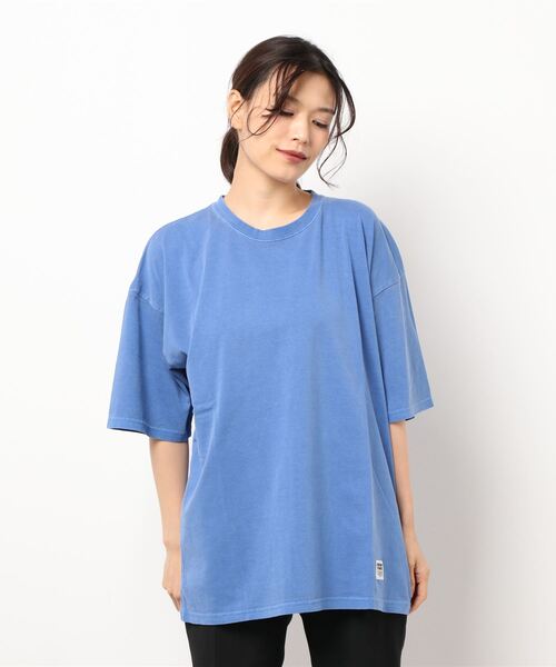 SIDEWAY STANCE（サイドウェイスタンス）の「【SIDEWAY STANCE】ヴィンテージ ピグメント加工 ビッグシルエット 半袖Tシャツ（Tシャツ/カットソー・メンズ・ミント/ブルー/ホワイト/ブラック/ネイビー/カーキ/ピンク/オレンジ・MEDIUM/LARGE/X-LARGE）」の18枚目の写真