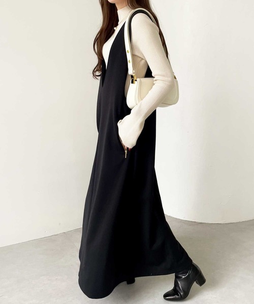 GeeRA(ジーラ)の「ポンチ裏起毛ジャンパースカート(ジャンパースカート・レディース・ベージュ/ブラック/ブラウン・XX-LARGE/LARGE/X-LARGE/MEDIUM)」の15枚目の写真