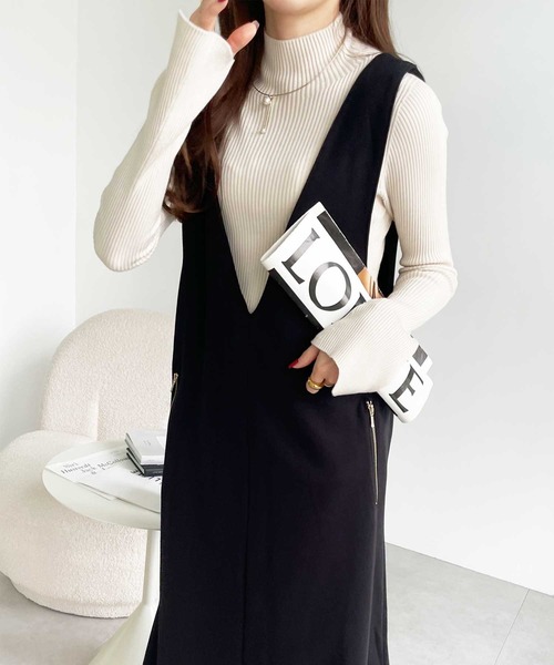 GeeRA(ジーラ)の「ポンチ裏起毛ジャンパースカート(ジャンパースカート・レディース・ベージュ/ブラック/ブラウン・XX-LARGE/LARGE/X-LARGE/MEDIUM)」の17枚目の写真