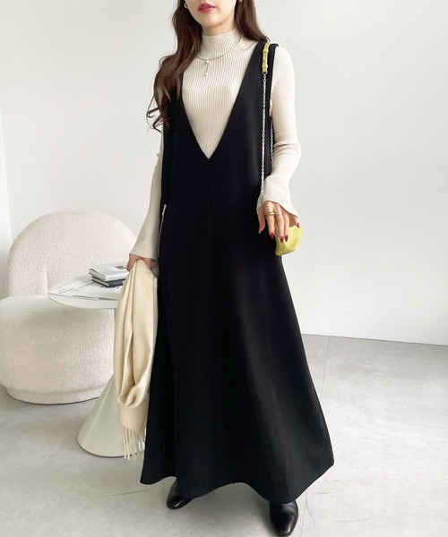 GeeRA(ジーラ)の「ポンチ裏起毛ジャンパースカート(ジャンパースカート・レディース・ベージュ/ブラック/ブラウン・XX-LARGE/LARGE/X-LARGE/MEDIUM)」の18枚目の写真