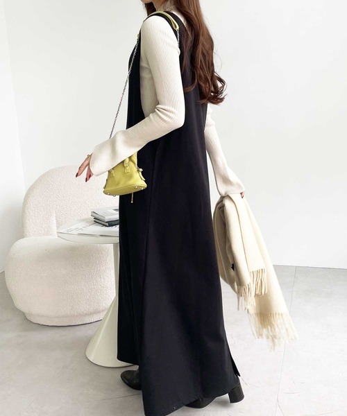 GeeRA(ジーラ)の「ポンチ裏起毛ジャンパースカート(ジャンパースカート・レディース・ベージュ/ブラック/ブラウン・XX-LARGE/LARGE/X-LARGE/MEDIUM)」の19枚目の写真