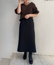 ハイウエストIラインスカート