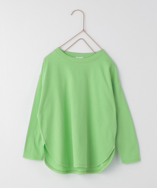 LOWRYS FARM（ローリーズファーム）の「ＵＳＡロングスリットＬＳ　214725（Tシャツ/カットソー・キッズ・ホワイト/グレー/オレンジ/グリーン・110cm/120cm/130cm）」の3枚目の写真