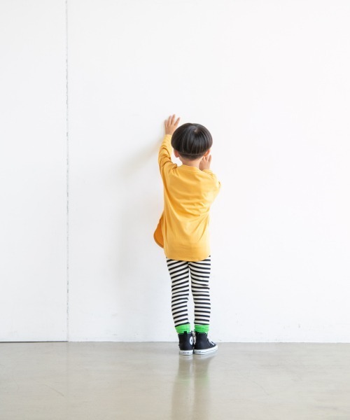 LOWRYS FARM（ローリーズファーム）の「ＵＳＡロングスリットＬＳ　214725（Tシャツ/カットソー・キッズ・ホワイト/グレー/オレンジ/グリーン・110cm/120cm/130cm）」の7枚目の写真