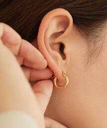 by Preek | <by Preek(バイプリーク)>ツイストスモール フープピアス(ピアス(両耳用))