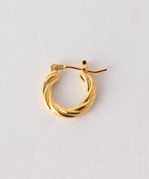 by Preek（バイプリーク）の「＜by Preek（バイプリーク）＞ツイストスモール フープピアス（ピアス（両耳用）・レディース・ゴールド/シルバー・FREE）」の5枚目の写真
