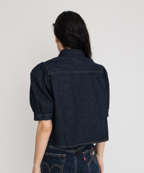 Levi's(リーバイス)の「ALICE SS DENIM BLOUSE DON'T TRIP 4(シャツ/ブラウス・レディース・ダークインディゴブルー・S/M/XS)」の5枚目の写真