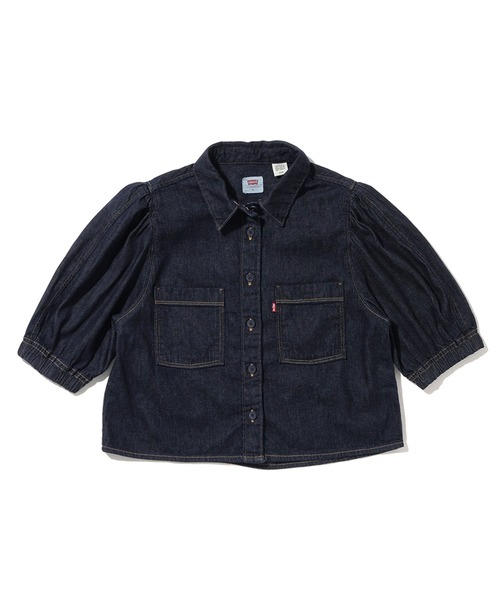Levi's(リーバイス)の「ALICE SS DENIM BLOUSE DON'T TRIP 4(シャツ/ブラウス・レディース・ダークインディゴブルー・S/M/XS)」の10枚目の写真