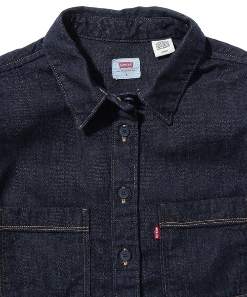 Levi's(リーバイス)の「ALICE SS DENIM BLOUSE DON'T TRIP 4(シャツ/ブラウス・レディース・ダークインディゴブルー・S/M/XS)」の12枚目の写真