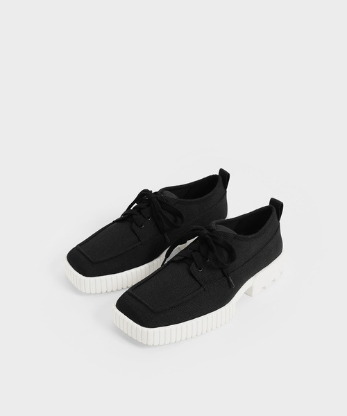 CHARLES & KEITH(チャールズ & キース)の「リサイクルポリエステル ロートップスニーカー / Recycled Polyester Low-Top Sneakers(スニーカー・レディース・ブラック/ベージュ・22.5cm/23.5cm/25.5cm/24.5cm/25cm/23cm)」の20枚目の写真