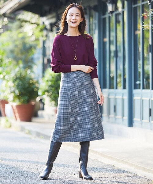 J.PRESS(ジェイプレス)の「レザー ロングブーツ(ブーツ・レディース・ダークブラウン系/ブラック系・24.5/23.5)」の7枚目の写真