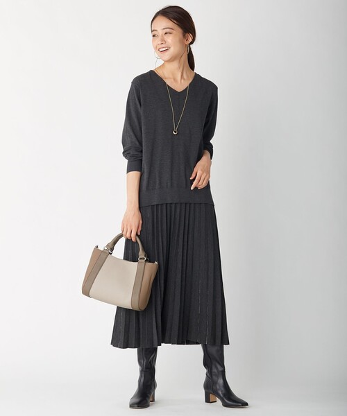J.PRESS(ジェイプレス)の「レザー ロングブーツ(ブーツ・レディース・ダークブラウン系/ブラック系・24.5/23.5)」の16枚目の写真