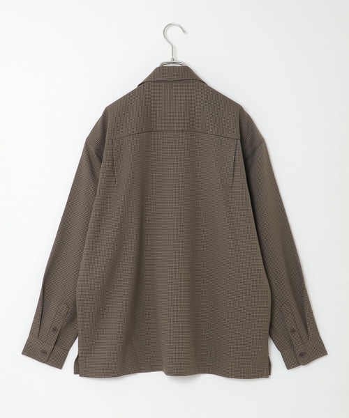 IKKA LOUNGE（イッカラウンジ）の「LANATEC CPOシャツ（シャツ/ブラウス・メンズ・ブラック/ダークブラウン・S/M/L/XL）」の7枚目の写真