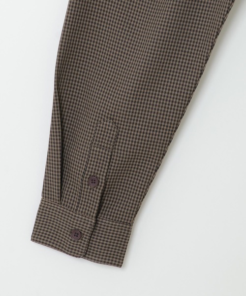 IKKA LOUNGE（イッカラウンジ）の「LANATEC CPOシャツ（シャツ/ブラウス・メンズ・ブラック/ダークブラウン・S/M/L/XL）」の10枚目の写真
