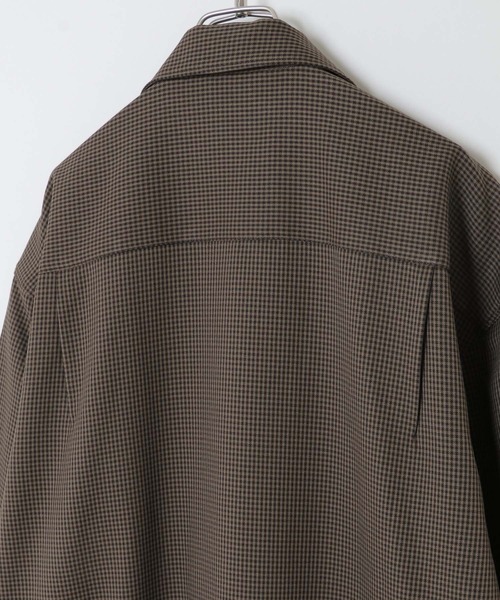 IKKA LOUNGE（イッカラウンジ）の「LANATEC CPOシャツ（シャツ/ブラウス・メンズ・ブラック/ダークブラウン・S/M/L/XL）」の13枚目の写真