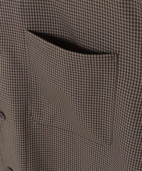IKKA LOUNGE（イッカラウンジ）の「LANATEC CPOシャツ（シャツ/ブラウス・メンズ・ブラック/ダークブラウン・S/M/L/XL）」の9枚目の写真