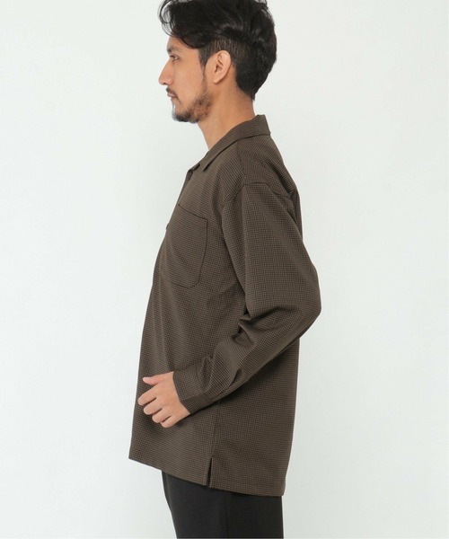 IKKA LOUNGE（イッカラウンジ）の「LANATEC CPOシャツ（シャツ/ブラウス・メンズ・ブラック/ダークブラウン・S/M/L/XL）」の16枚目の写真